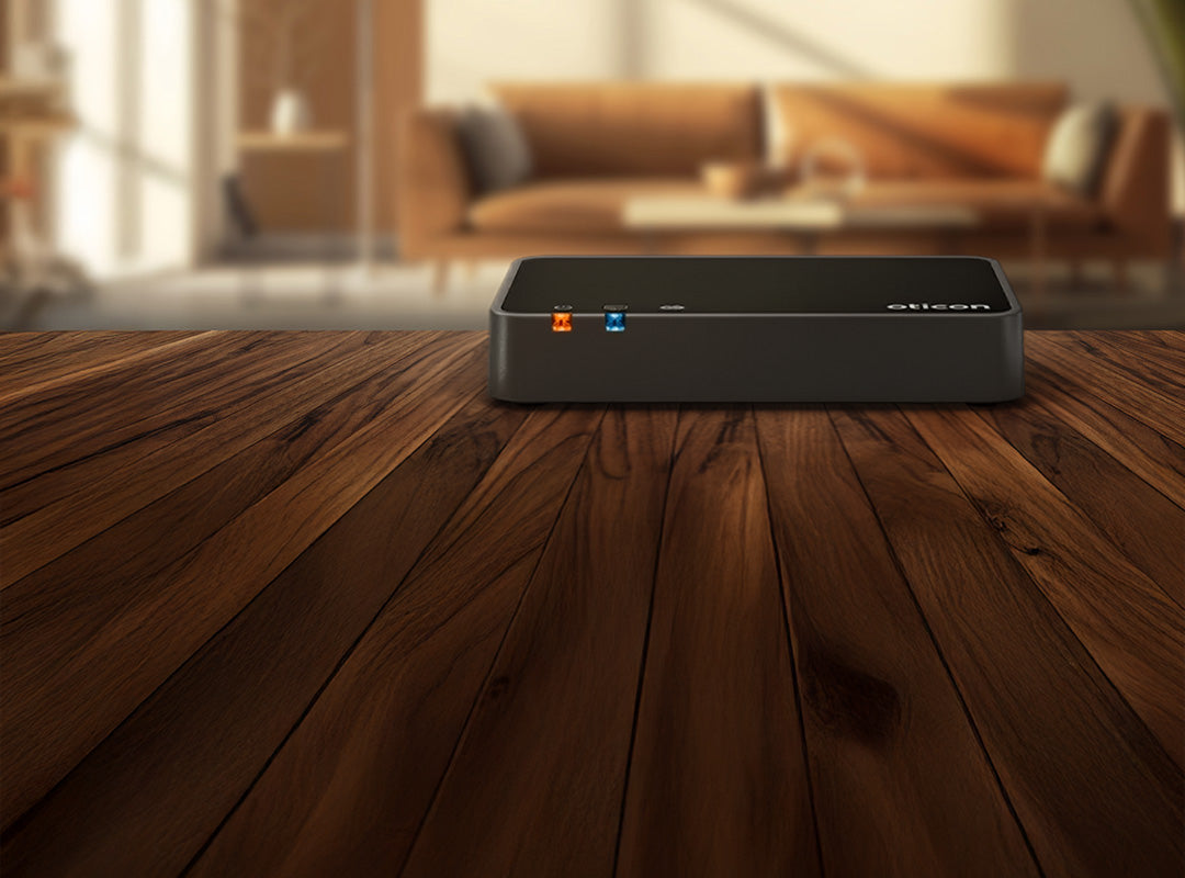 Oticon TV Adapter 3.0 Wohnzimmerambiente