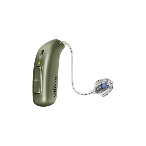 RIC-Hoergeraet Oticon Real miniRITE R olivgruen