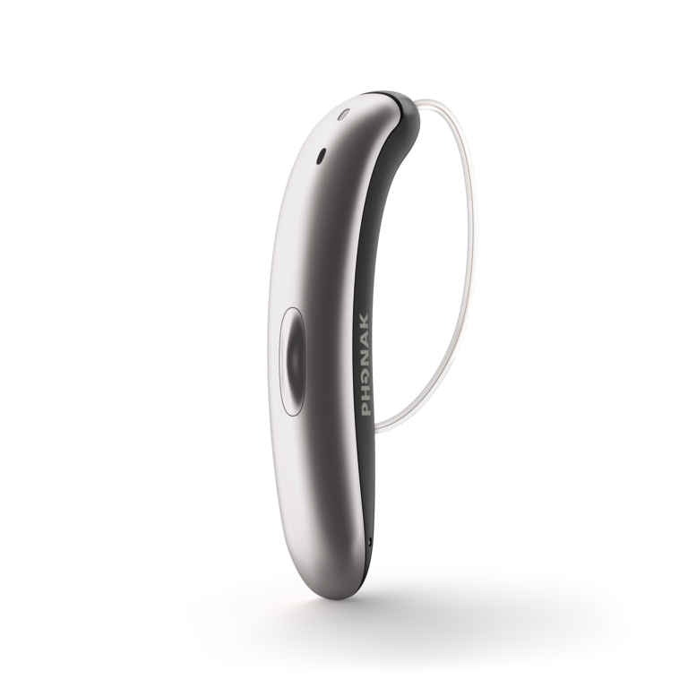 RIC-Hoergeraet Phonak Slim Lumity silber-schwarz