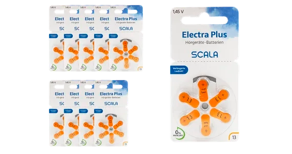 Scala Hoergeraetebatterien Electra Plus 13