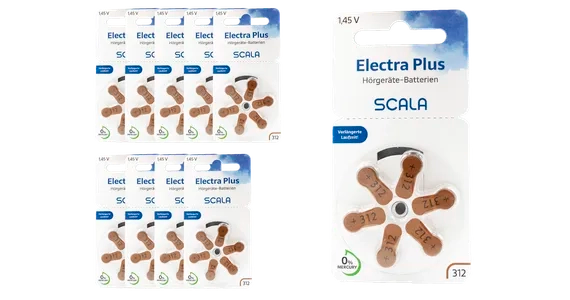 Scala Hoergeraetebatterien Electra Plus 312