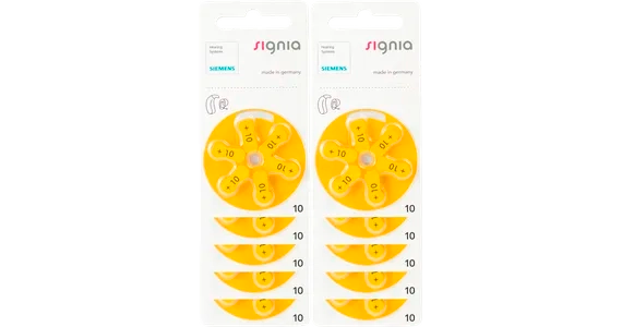Signia Hoergeraetebatterien 10