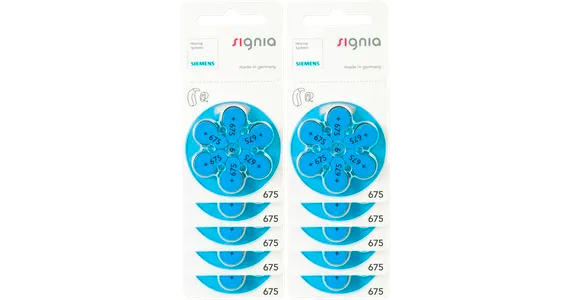 Signia Hoergeraetebatterien 675