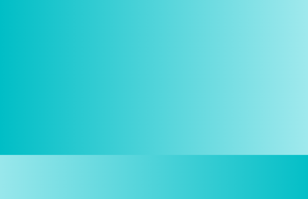 Türkiser Farbverlauf.