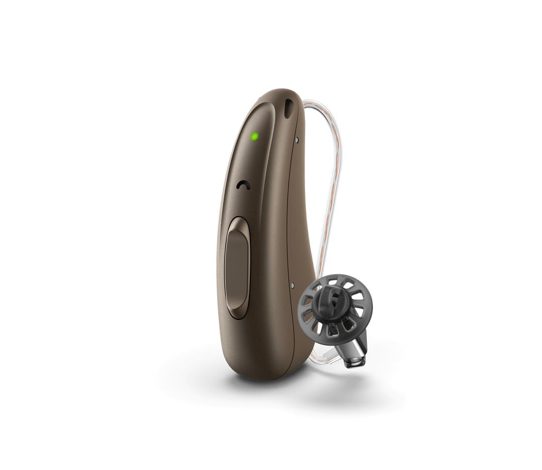 Hoergeraet Audio Service R Li T BC G8 dunkelbraun
