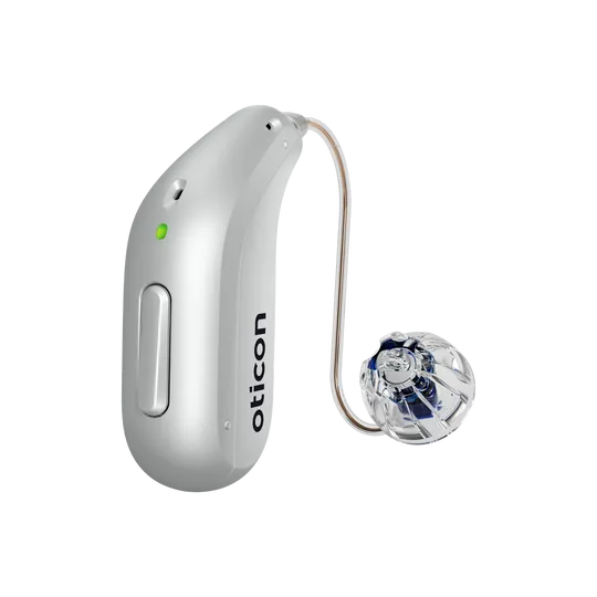Hoergeraet Oticon Reveal miniRITE R silber