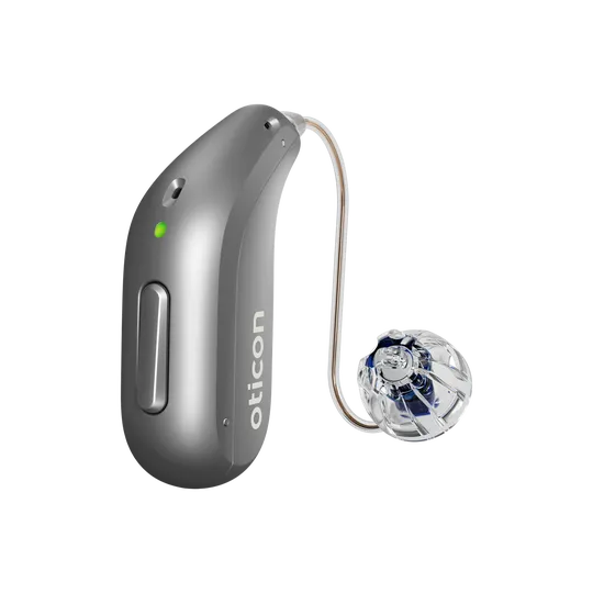 Hoergeraet Oticon Reveal miniRITE R titan