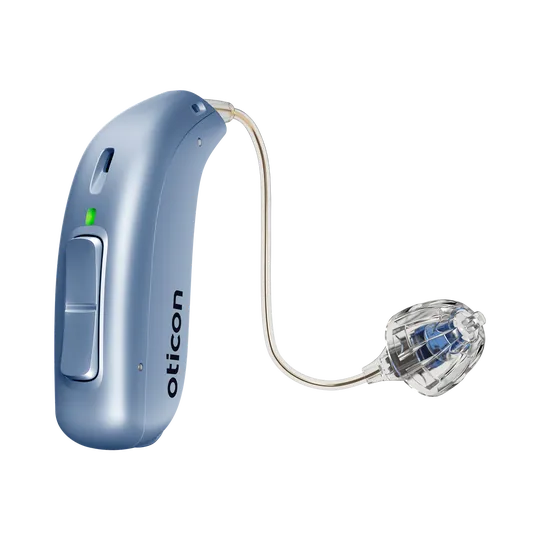 Hoergeraet Oticon Verit miniRITE T himmelblau