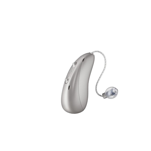Hoergeraet Unitron Moxi S-R prunkvolles Platin
