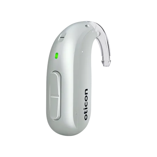 Hörgerät Oticon Intent miniBTE R silberweiss